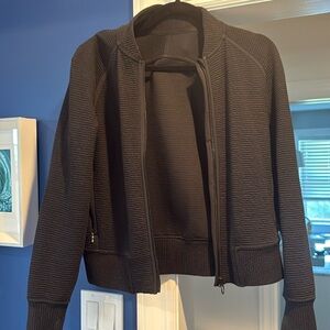 lululemon athletica Black Bomber Jacket